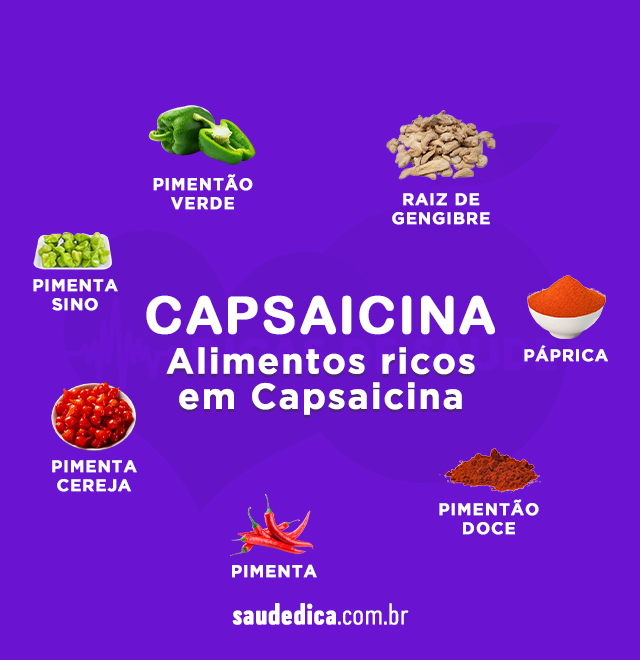 alimentos rico em Capsaicina