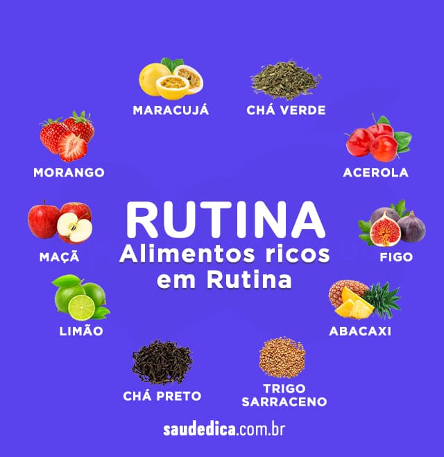 alimentos rico em Rutina