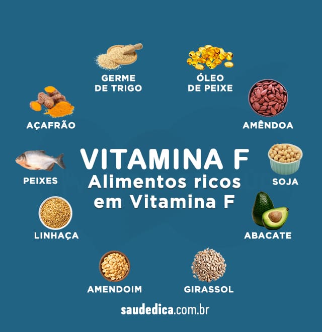 alimentos rico em Vitamina F