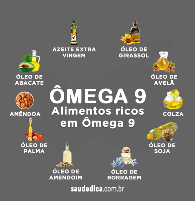 alimentos rico em omega 9