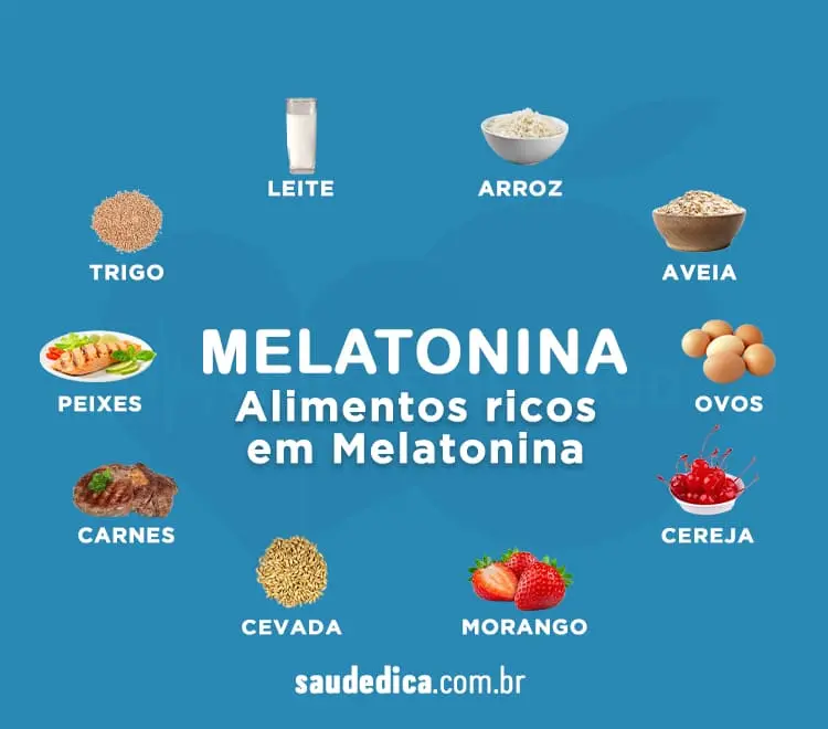 alimentos ricos em melatonina