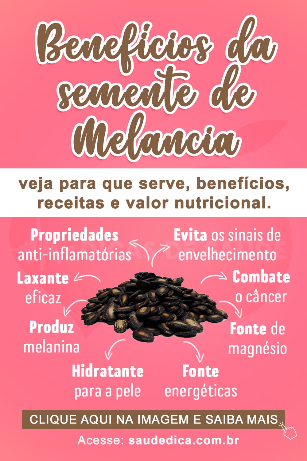 benefícios das sementes de melancia