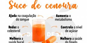 benefícios do suco de cenoura