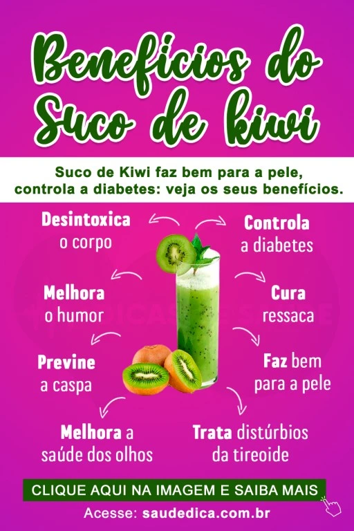 quais são os benefícios do suco de kiwi